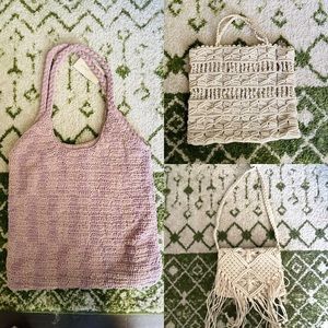 3 Crotchet Bags Hand/Crossbody/shoulder New